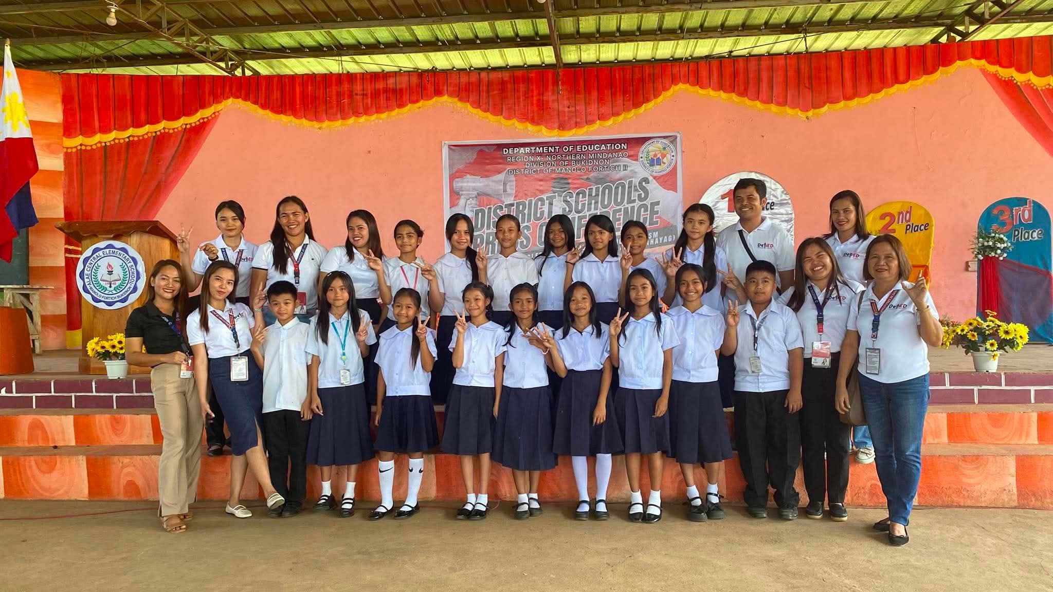 MANTIBUGAO INTEGRATED SCHOOL SHINES IN THE DISTRICT SCHOOLS PRESS CONFERENCE!